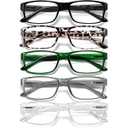 Gaoye Professional Reading Glasses for All Day - Computer Readers with Blue Light Protection - Value Pack, 2.5