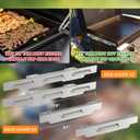 Wind Guards for Blackstone 22 inch Griddle,Blackstone Griddle Accessories Fit for Grill Stainless Steel Magnetic Wind Screens,Compatible with Cover,Rear Grease Cup and Side Shelf,Silver