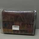 Cabin Collection Rug Vintage Southwestern Nature Landscape and Wild Animals Design Area Rugs Contemporary Geometric Stitching Carpets Bordered by Wooden Barn for Dining Room Laundry Bedsides, 4x6ft