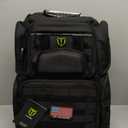 TIDEWE Tactical Range Backpack with Removable Divider, Handgun Backpack with 4 Pistol Case, Range Bag with Hard Glasses Case (Black)