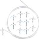 Spray Foam Nozzles, 6.56 Foot Length,1-Pack Replacement Tubes for Expansion Foam and 15 Tips,Caulking Suitable for DIY Spray Painting((Gun style)