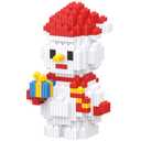 HGCYCF Christmas Building Blocks Snowman Compatible for Lego Christmas Micro Blocks Stacking New Toys Holiday Present Box New Year Birthday Gifts for Kids 6-12 Years Old (Snowman) 