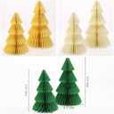6 Pcs Paper Christmas Tree,Christmas Ornaments, 3D Honeycomb Xmas Paper Trees Party Decorations, Christmas Centerpiece