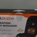 CARSHION Back Massager with Heat,Heated Seat Cover Cushion with 5 Vibrating Massage Nodes Chair Pad for Pain Relief Home Office Use (Black)