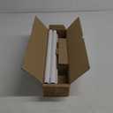 White Curtain Rods for Windows 48 to 84 Inch(4-7 Feet), Heavy Duty 1'' Diameter Adjustable Window Drapery Rod, Modern and Simple Decorative End Cap Finish, Matte White(36''-88'')