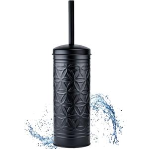 Autumn Alley Black Toilet Bowl Brush and Holder, Matte Black Bathroom Toilet Brush for Modern Farmhouse Bathroom Accessories Decor, Standing Bowl Scrubber Brush with Holder