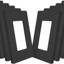 MORNING GROUP Matte Finish Single Decorator Switch Cover, 1-Gang Screwless Wall Plate, 4.53" H x 2.75" L, Polycarbonate Thermoplastic, UL Listed, Black, 10 Pack