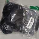 FantaLook Short Black Purple Cosplay Wig with 2 Buns for Halloween Party Costume Small Size