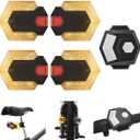 Antfire 4 Pcs Bike Tail Light with Turn Signals, USB Rechargeable Bike Turn Signals Front and Rear Bright LED Safety Warning, Wireless Remote Control Waterproof Bicycle Turn Signals Light for Ebike