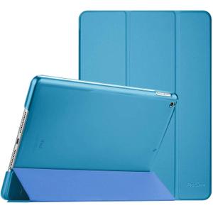 ProCase for iPad 9th/ 8th/ 7th Generation Case 10.2 Inch (2021/2020/2019 Release), 10.2 iPad Case 9th/ 8th/ 7th Gen Cover, Slim Smart Cover with Translucent Hard Shell Back -Lightblue