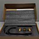 Commercial Bar Sink Faucet,4 Inch Center Deck Mount Utility Sink Faucet 2 Hole Brass Constructed,Chrome Polished with 7" Gooseneck Spout and 90Rotatable Dual Lever Handles.