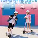 Electric Scooter for Adults, Teens & Big Kids, 350W-500W Motor, 10Mph-21 MPH & 10-28 Miles Max Range, 6.5 to 10 inch Tires, Portable Lightweight E-Scooter