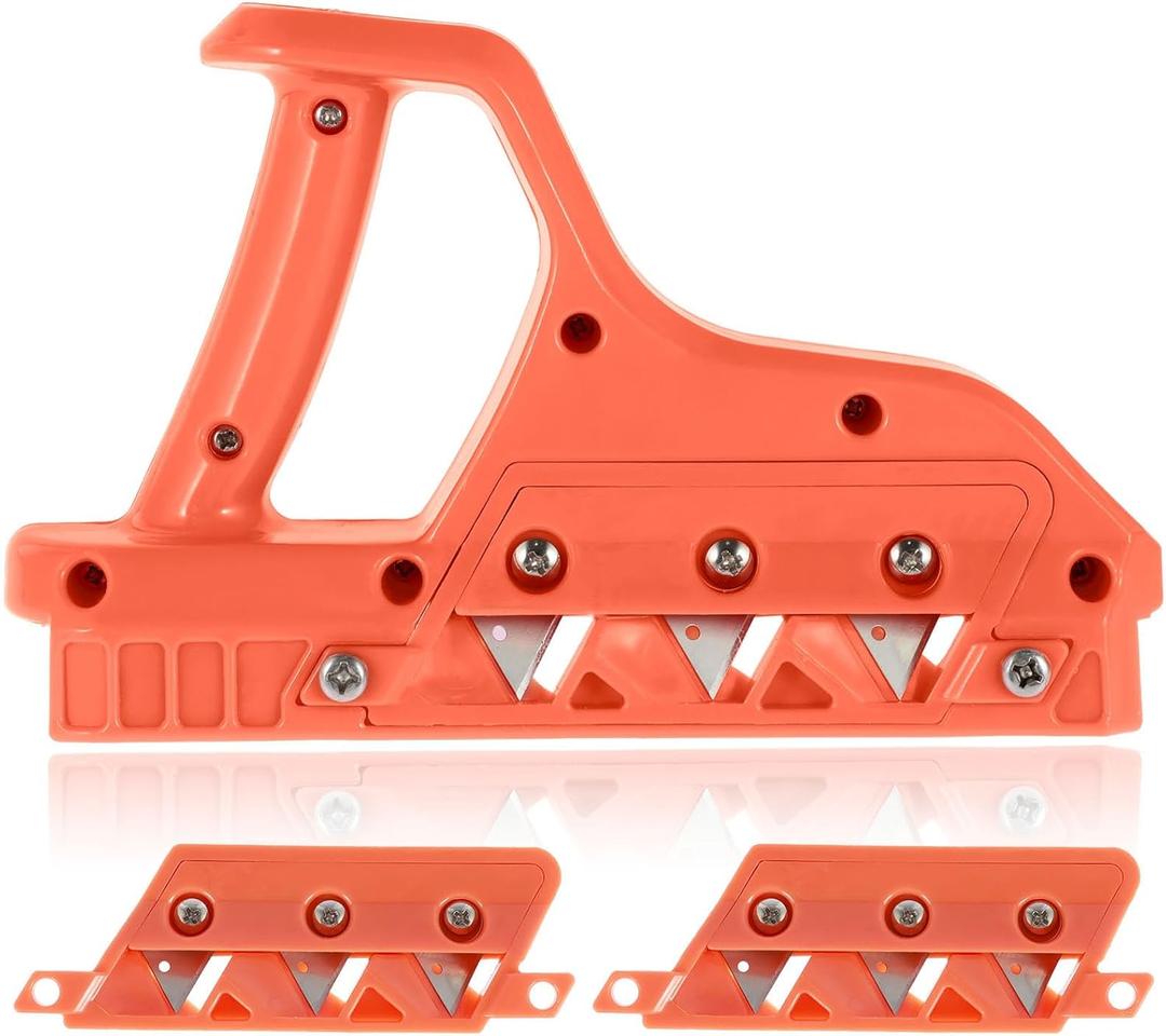 Plasterboard Fast Cutter, Plasterboard Edger, Precise 45 60 Gypsum Board Hand Plane with 10 Blades, Drywall Edge Chamfer Woodworking Hand Tool Cutting for Drywall Plasterboard (45+60)