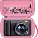 Digital Camera Case Compatible with TEBNGIHNM for Duluvulu for Oiadek for zheozeig for Zostuic for Toiauaha 4K Vlogging Camera. Storage Holder Bag for Canon PowerShot (Box Only) - Pink