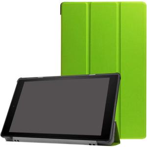 for Amazon All-New Kindle Fire HD10 7th 9th Generation Smart Cover, Ultra Slim Folio Stand Auto Sleep/Wake Up Leather Case for All New Fire HD 10 (2017 2019 Release) 10.1 inch (2-Green)