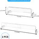 2PCS Transparent, Powerful Magnetic Vent Deflector, Vent Deflectors for Home Floor Adjustable from 9 Inches to 15 Inches in Size, Suitable for Ceiling Vents Floors and Side Walls
