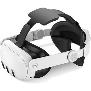 Head Strap Accessories Compatible with Oculus Meta Quest 3S/3, Replacement Elite Strap for Enhanced Support and Comfort in VR, Included Lens Protector Cover