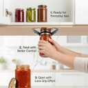 Under Cabinet Jar Opener for Seniors with Weak Hands, All Metal Easy Grip Lid Opener Under Cabinet for Arthritis Hands, Bonus 2 Rubber Jar Openers