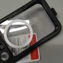 Lanhiem Magnetic for iPhone 16 Pro Case, IP68 Waterproof Dustproof Case, [Compatible with Magsafe] [Built-in Screen Protector] Full Body Heavy Duty Rugged Phone Cover 6.3 inch, Black/Clear