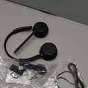 Wireless Headset with Mic for Work, Bluetooth 5.4 Headphones with AI Noise-Canceling Mic for Clear Calls, Wireless Headsets with Mic Mute & USB A/C Dongle for PC, Computer, Laptop, Black