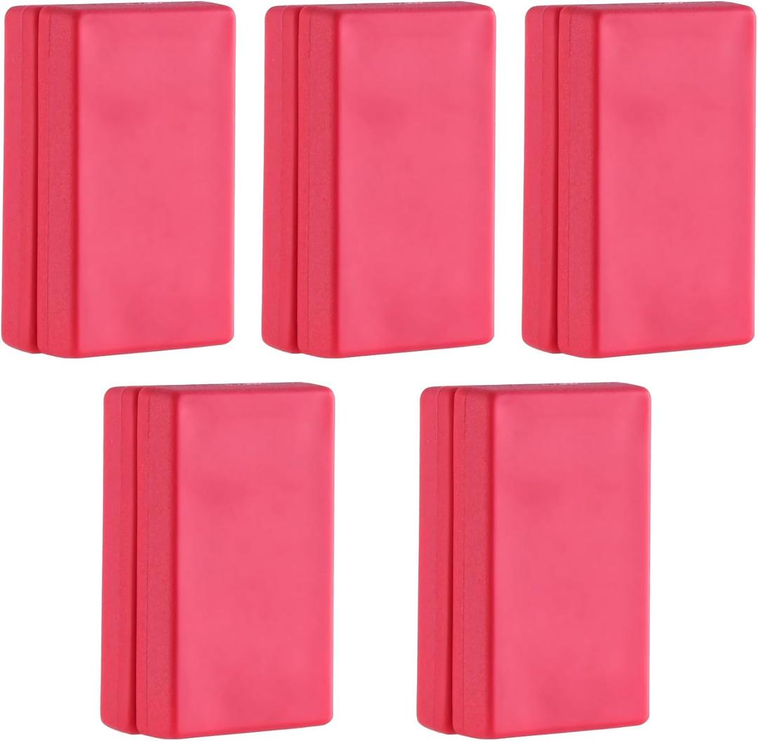 Magnetic Flag Weights for Bottom of Flag in Winds, Rubber Covered Heavy Duty Magnet Weights, Stop American Flag from Wrapping Around the Pole or Hooking on the Gutter, Red, 5 Pairs(Pack of 10)