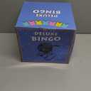 Deluxe Bingo Game Set,Bingo Set Includes Metal Cage,600 Mixed Color Plastic Chips,100 Large Cards,75 Bingo Balls,Plastic Masterboard, 2 Velvet Bag,Great for Adults Large Group and Parties