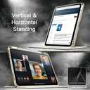 JETech Rotating Case ONLY for iPad Air 11-Inch M4/M3/M2 (2026/2025/2024), iPad Air 5/4 (2022/2020 5th/4th Generation 10.9-Inch), 360 Degree Rotation Protective Stand Cover Clear Back (Starlight)