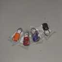 Master Lock Set Your Own Combination TSA Approved Luggage Lock, Travel Zipper Padlock is Perfect for Suitcases, Bags, or Backpacks, 4 Pack, Color 4688EC4