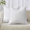 MIULEE 18x18 Inches Pillow Inserts Pack of 2, Decorative Throw Pillow Inserts for Couch