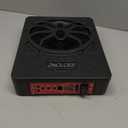 2025 Upgraded 10" 1200W Slim Under Seat Powered Car Subwoofer with Colorful LED Ambient Lights, Car/Truck Audio Sub Built in Amplifier Outstanding Heat Dissipation, Powerful Bass for Passion Driving