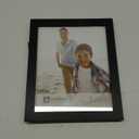 Malden 8x10 Picture Frame - Wide Real Wood Molding, Real Glass - Black
