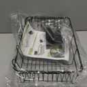 Over the Sink Expandable Dish Drainer Drying Rack In Stainless Steel for Small Kitchen, Counter Space Saving Modern Compact Metal Above Plate Dryer Strainer, Adjustable Hanging Inside Drain Holder