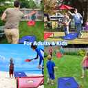 NZQXJXZ 3x2 ft Cornhole Board Set with 8 Bean Bags and Carrying Bag, Outdoor Toss Game Set for Kids and Adults, Portable Corn Hole Sets for Beach Lawn Backyard (Red and Blue)
