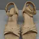 mikarka Sandals for Women 2025: Comfortable Wedge Platform Sandals Women - Braided Espadrilles for Women Ankle Strap Open Toe Wedges Heels Beach Sandals Summer Shoes (7, Beige)