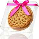TEMLQPACK 30 Pack 4x4x1.2inch Clear Single Cookies Boxes with Full Window Macaron Boxes Small Treat BoxesCandy Boxe Mini Pie Boxe for Wedding Birthday Party