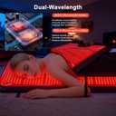 Full Body Red Light Therapy Mat, 78.7" * 74.8" Whole Red Light Therapy Pad for Body with 660nm & 850nm, 2820 LEDs redlight Blanket with Adjustable Timer & Intensity, Gifts for Women, Men, and Pets
