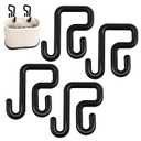 CNQLIS 4-Pack 3" Lineman Bucket Hooks for Blankets, Aerial Basket Hooks, Lineman Bucket Tool Holders, Tool Bag