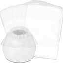 50 Pcs Transparent Paint Sprayer Cup Liners, 11.8" x 7.8", Disposable Liner Bags for Wagner & Homeright Paint Sprayers, Easy Color Change