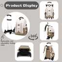 18" Black Boys Backpack with 6 Wheels, Carry-on Rolling Kids Backpack for School Boys, Black