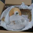 13 Inch Rattan Flush Mount Ceiling Lights Farmhouse Boho Ceiling Light Fixtures Rustic Wicker Hand Woven Rope Cage for Dining Room Kitchen Bedroom Foyer Hallway Entryway 2 Packs