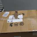 Gold Floor Lamps for Living Room Bedroom-3 Light Glass Floor Lamp with Three Led Bulb, Rustic Tall Floor Lamp Gold Standing Lamp Tree Floor Lamps for Living Room Bedroom,Office,Corner (4.7inch, Amber-pumpkin)