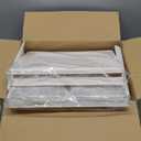 Kmiectse Clear Storage Bins with Lids - 4 Tier Plastic Bins with Wheels, Stackable Storage Bin, Closet Organizers Box for Bedroom, Living Room, 23 QT Folding Box with Magnetic door (White)