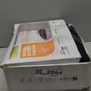 AJAZZ 100% Blackout Sliding Door Curtains for Doorways, Accordion Doors Magnetic Door Curtain for Bedroom Living Room Doorway Curtain Sets (1 Pack, 44 W x 78 L,Black+Rod)