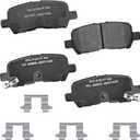 Bendix Premium SBC999 Ceramic Rear Brake Pads for Buick Allure 2009-2005, LaCrosse 2009-2005, Chevrolet Impala 2013-2011, Impala 2016-2015, Impala Limited 2016-2014, Pontiac Grand Prix 2008-2004