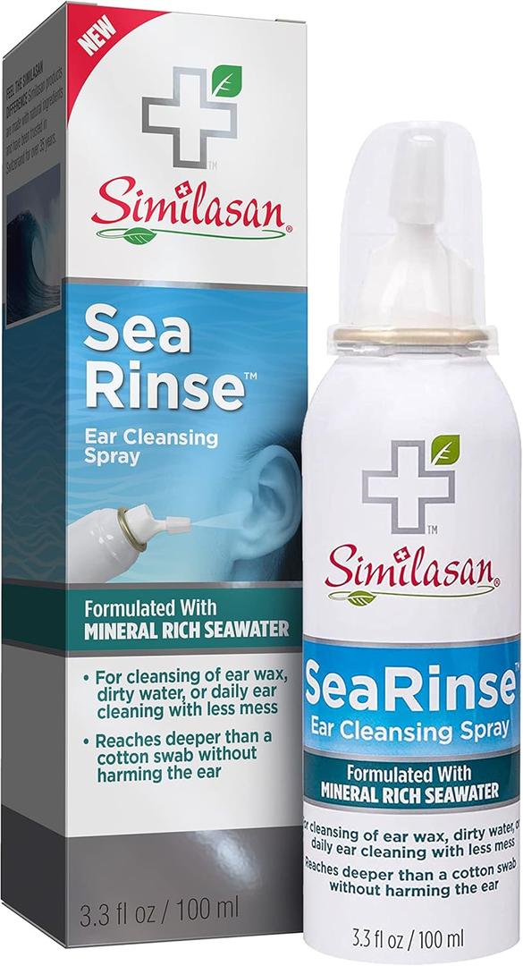 2 x Similasan SeaRinse Ear Cleansing Spray for Ear Cleaning and Ear Wax, 3.3 Fl Oz