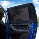 Car Rear Side Window Shades for Pickup Trucks,7 Seats Larger SUVs, Breathable Stretchy Mesh Car Sun Shades Covers for Camping, Anti-Sun Glare, Reduce UV Rays,Privacy Protecstion,2 Pack
