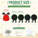 5 Pcs Caterpillar Outdoor Chalkboard 64 x 17 Inch Blackboard for Classroom