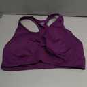 3 Piece Workout Sets for Women Butt Lifting Leggings with High Impact Sports Bra Gym Shorts (Purple, XXL)