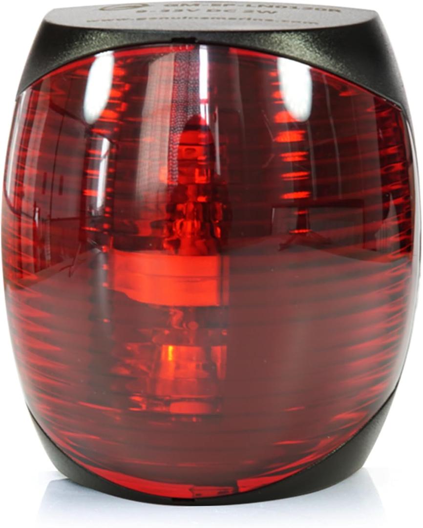 THALASSA Marine Boat Navigation Lights - 2NM 12V Red Port Green Starboard Light Stern 3 NM Bi-Color Lights - Operates at IP55/ IP67 - Water Resistant Lamp Safe Sailing as Signal Lamp