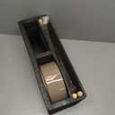 Havniva Ceramic Raised Dog Bowl with Stand for Medium and Large Breed Dog Dish Pet Food and Water Bowl (Double Bowl with Stand - Brown Coffee, 8" D)